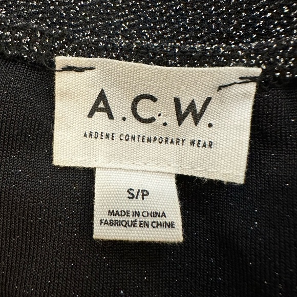 ACW Ardene sparkly top and pants SZ Small jumpsuit and crop top black - Picture 9 of 11